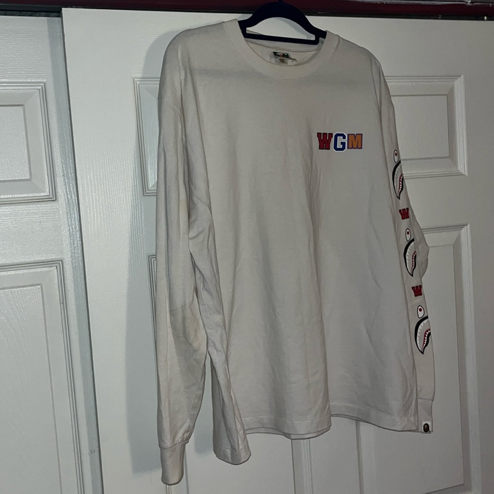 BAPE WGM Shark Relaxed Fit L/S Tee
White - Picture 7 of 8